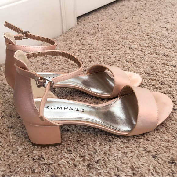 light pink short heels